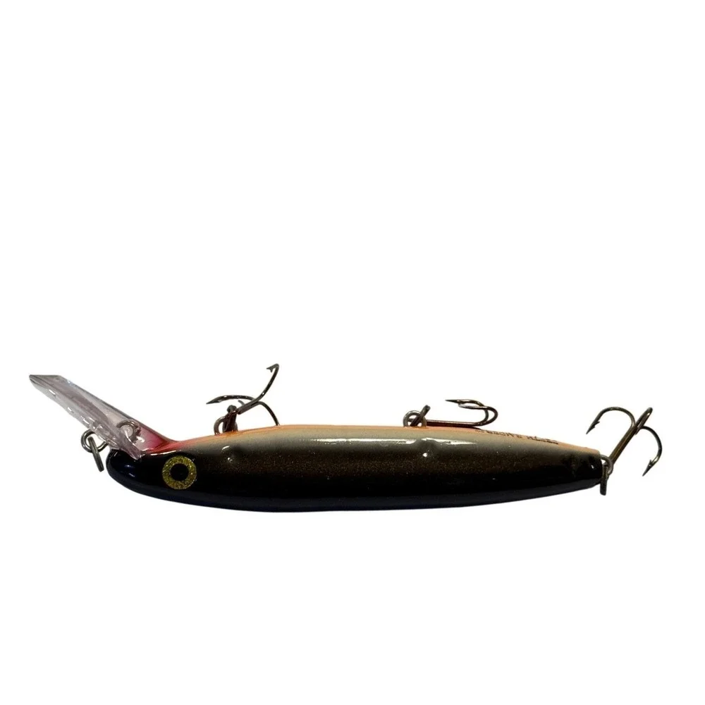 Joe Bucher Depth Raider Crankbait Musky Pike Lure Black Gold Orange 6 inch